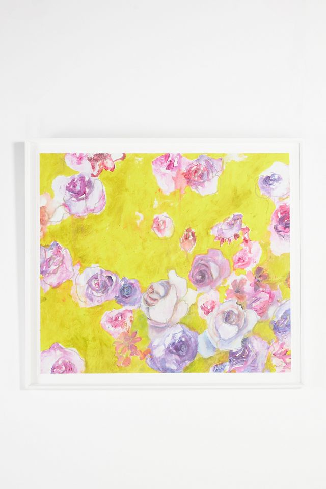 Bright Floral Wall Art AnthroLiving