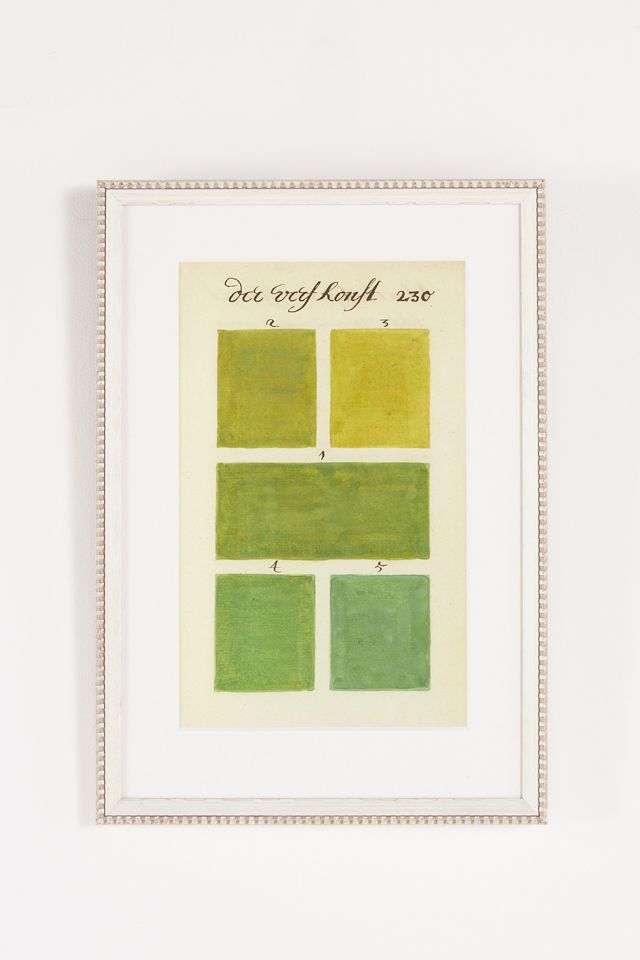 Antique Color Swatch Wall Art #1