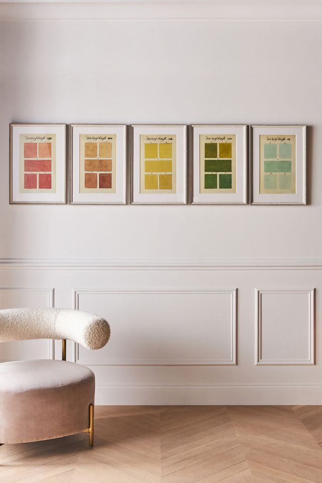 Antique Color Swatch Wall Art #3