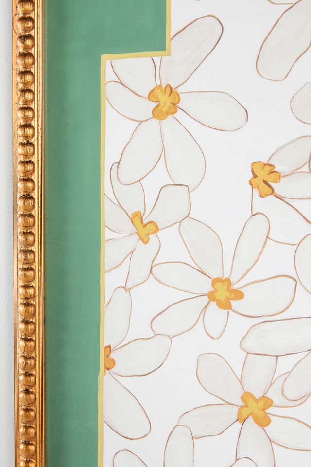Flowers with Green Zig Wall Art | AnthroHome