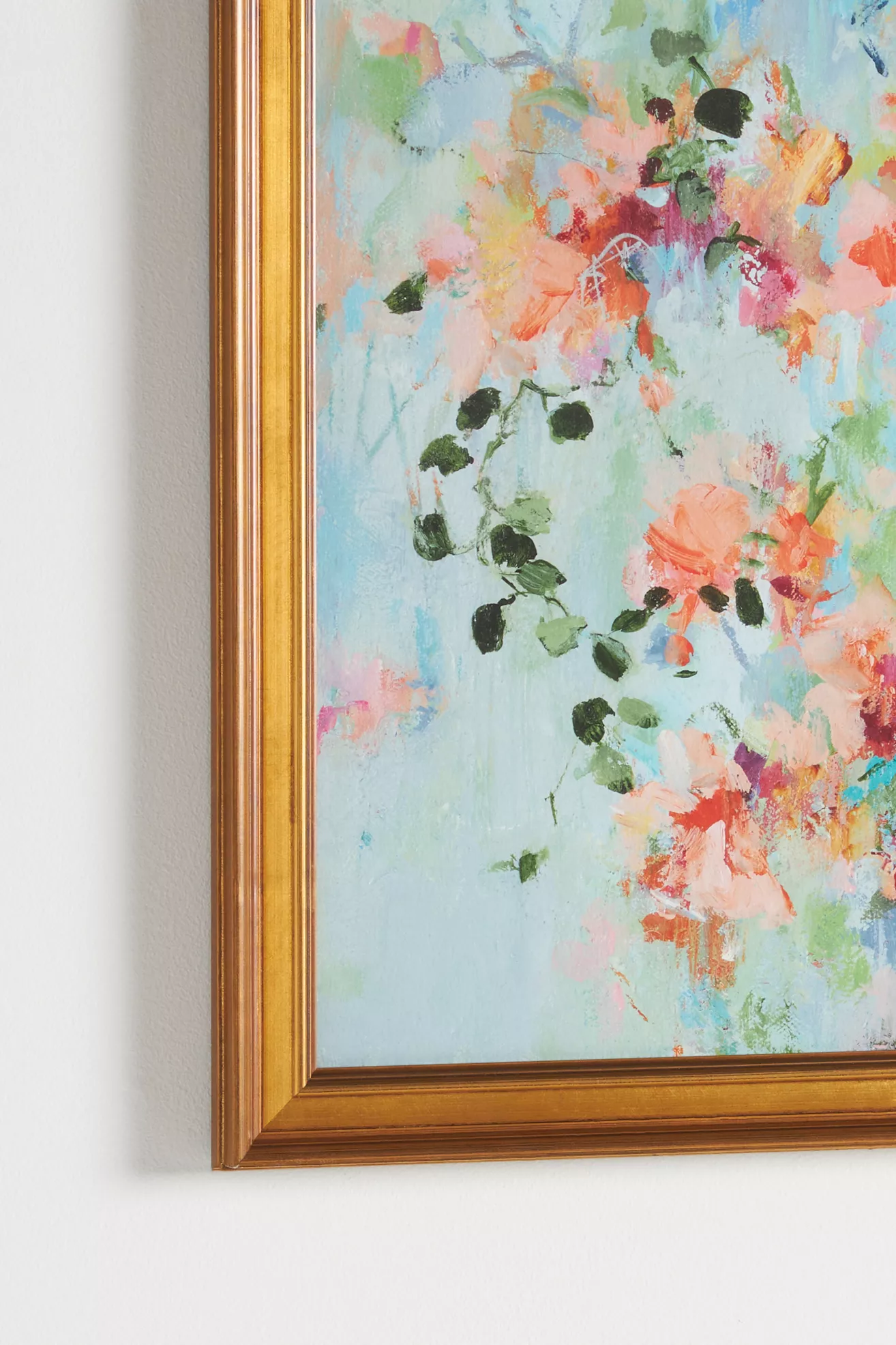 Arrangement in Crimson & Teal Wall Art - thumbnail 2