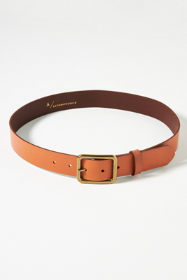 By Anthropologie Square Buckle Belt In Yellow
