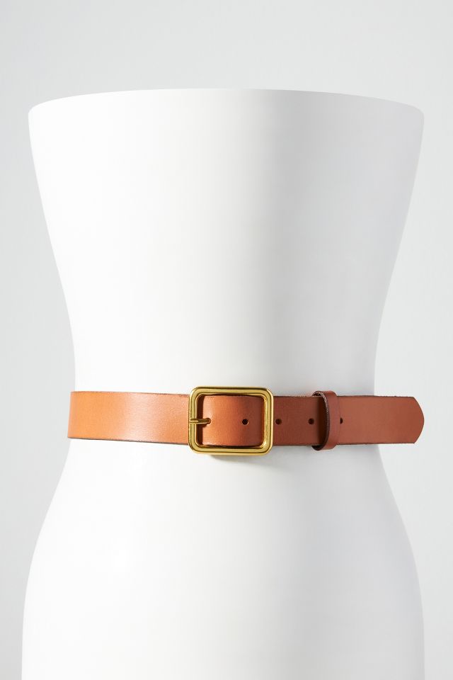 Anthropologie, Accessories, Anthropologie Womens Nwt Leather Brown Honey  Emerson Belt Large