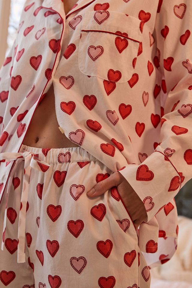 Printfresh Long-Sleeve Heart Sleep Set #2