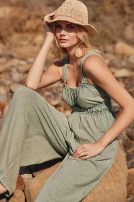 The Simona Scoop-Neck Wide-Leg Jumpsuit