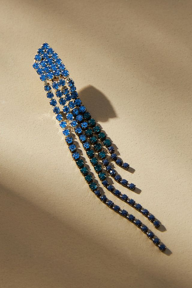 Asymmetrical Crystal Earrings #1