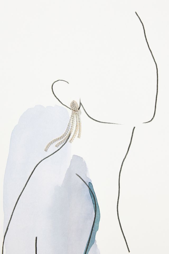 Asymmetrical Crystal Earrings #2