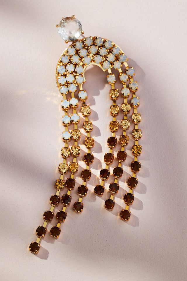 Rhinestone Drop Earrings #1