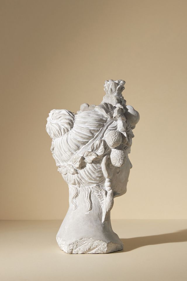 Gianna Grecian Bust Pot #2