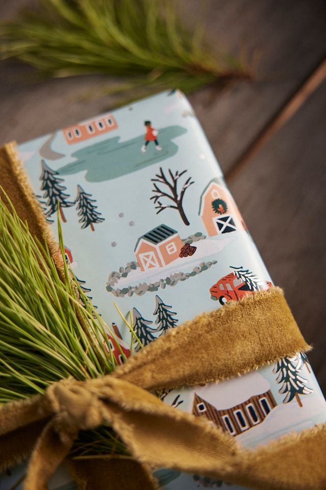 Holiday Village Wrapping Paper Roll #1