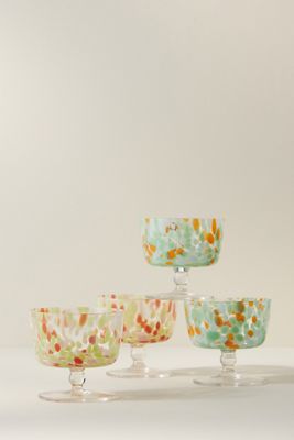 Float Dessert Coupe Glasses, Set of 4