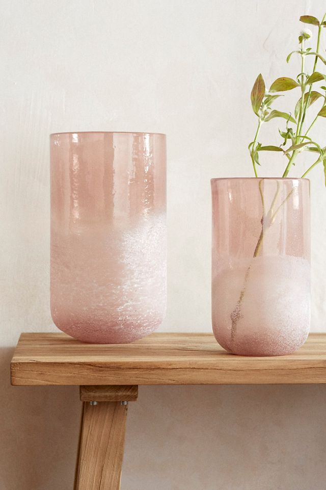 Sanded Color Glass Vase #1
