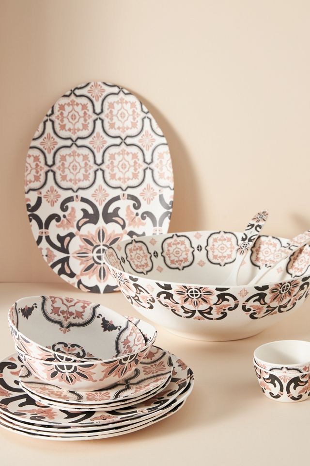 Villa del Sol Melamine Pasta Bowls, Set of 4 #3
