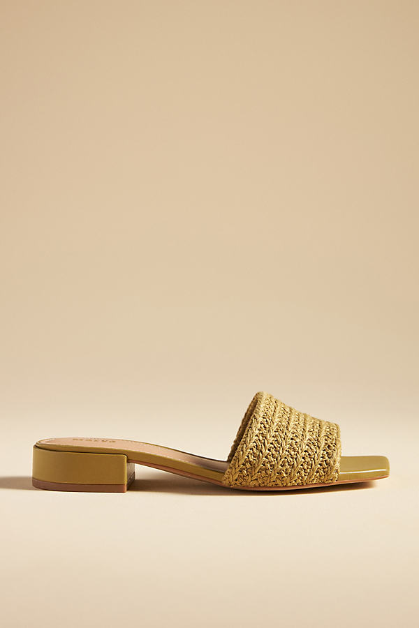 By Anthropologie Mule Sandals In Green