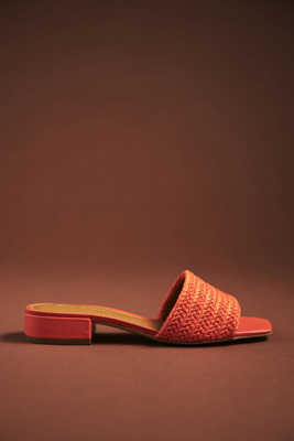 Maeve Mule Sandals In Orange