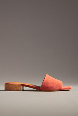 Maeve The Coralie Mule Slide Sandals By  In Orange