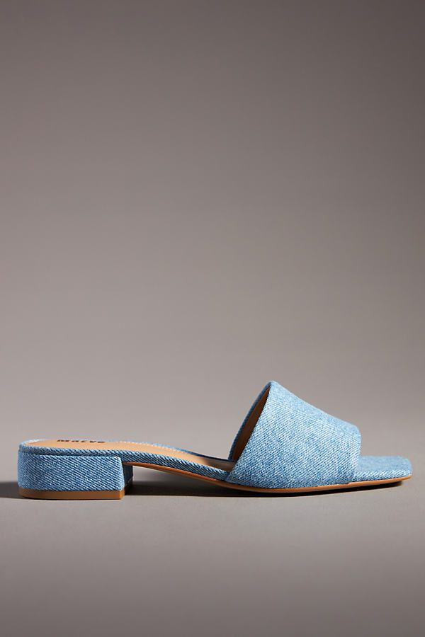 By Anthropologie Mule Sandals In Blue