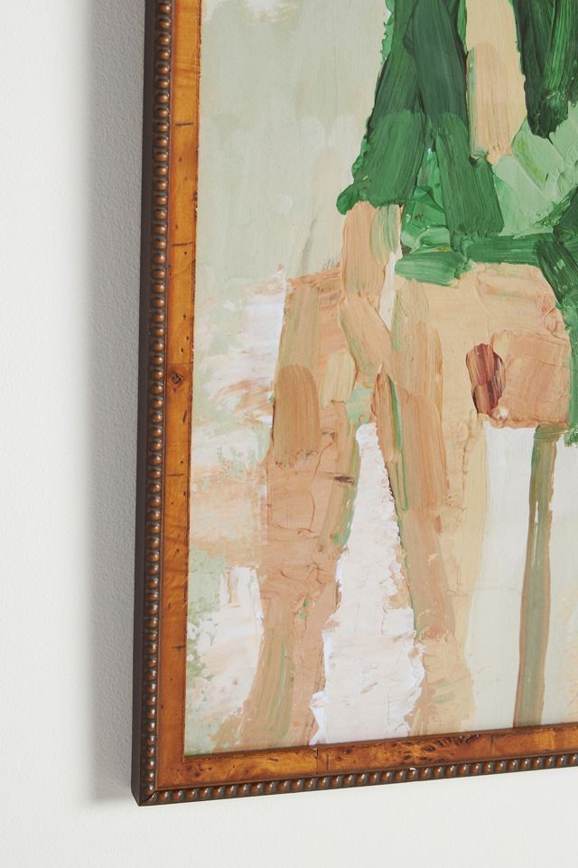 Woman in Green Wall Art #1