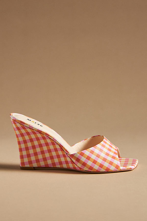 Maeve Square-toe Mules In Pink