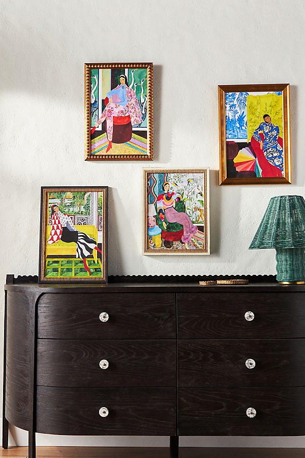 Artfully Walls Seated Lady Wall Art In Assorted