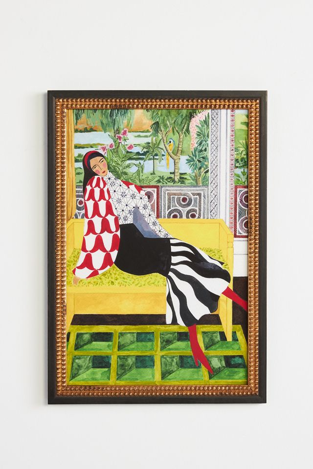 Seated Lady Wall Art #1