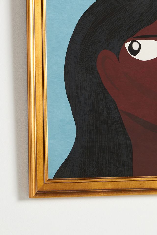 Woman with Vase Wall Art #1