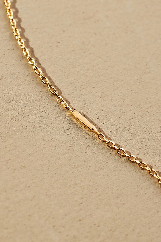 Anthropologie mini hot sale monogram necklace