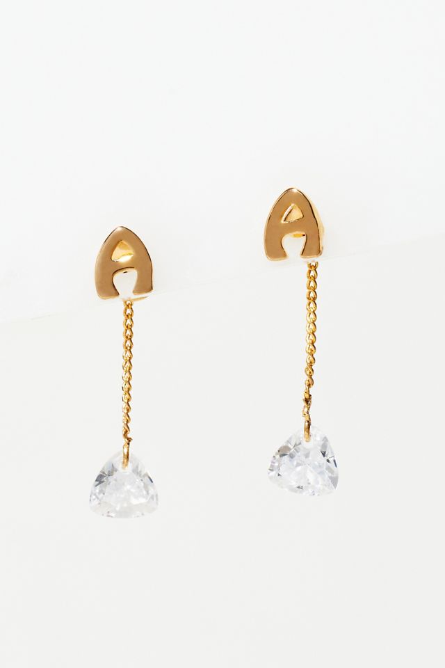14k Gold Monogram Earrings Anthropologie