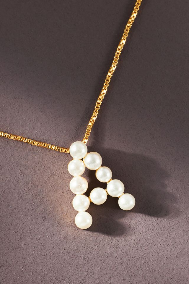 Monogram Pearl Necklace #2