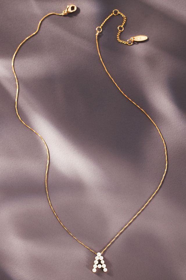 Monogram Pearl Necklace #1