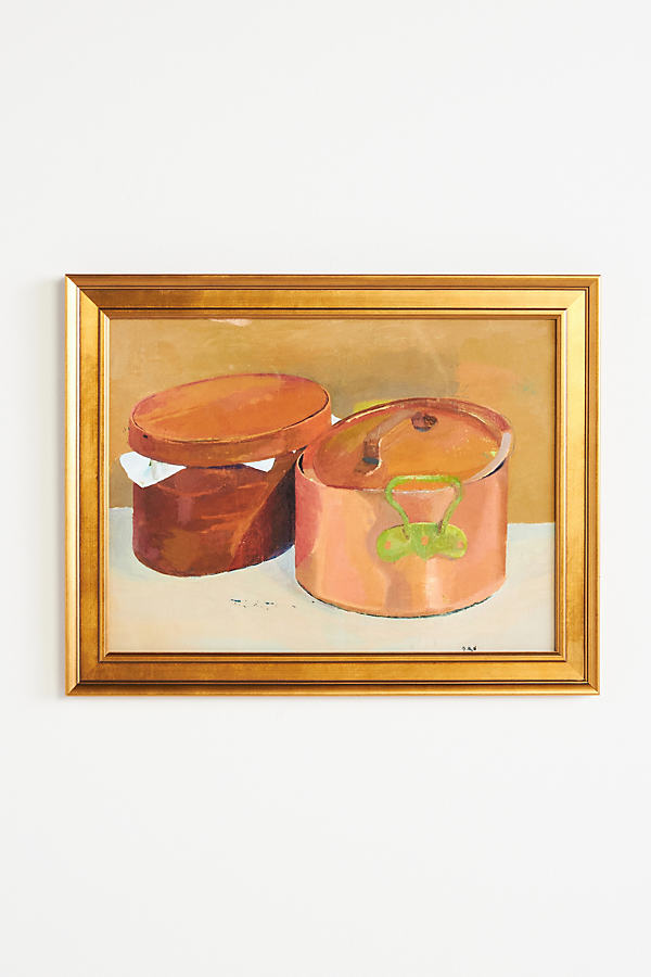 Artfully Walls Copper Pot, Box Wall Art In Brown