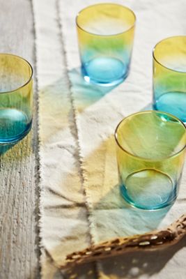  Sunset Drinking Glasses, Set of 4