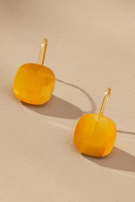 Shop By Anthropologie Floating Crystal Earrings In Orange