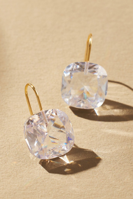 By Anthropologie Floating Crystal Earrings In Clear