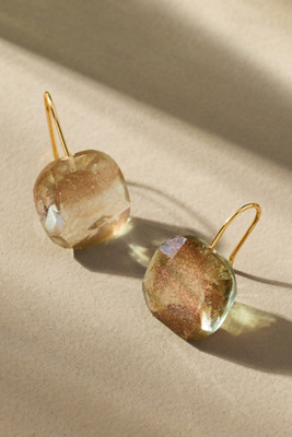 By Anthropologie Floating Crystal Earrings In Gold