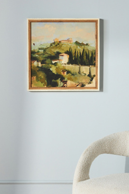 Artfully Walls Umbrian Hillside Wall Art In Green