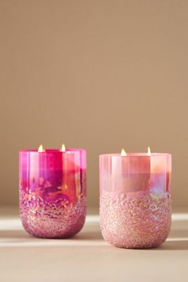 Beaded Glass Candle