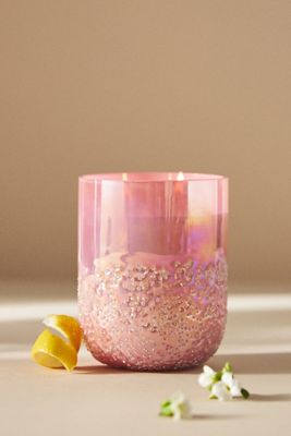 Beaded Glass Candle