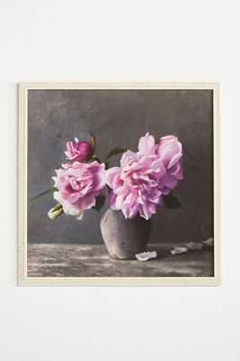 Dappled Light with Pink Florals Wall Art