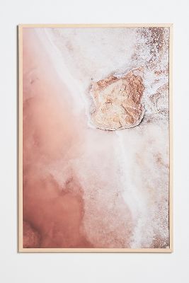 Artfully Walls La Roca En La Costa. Wall Art In Pink
