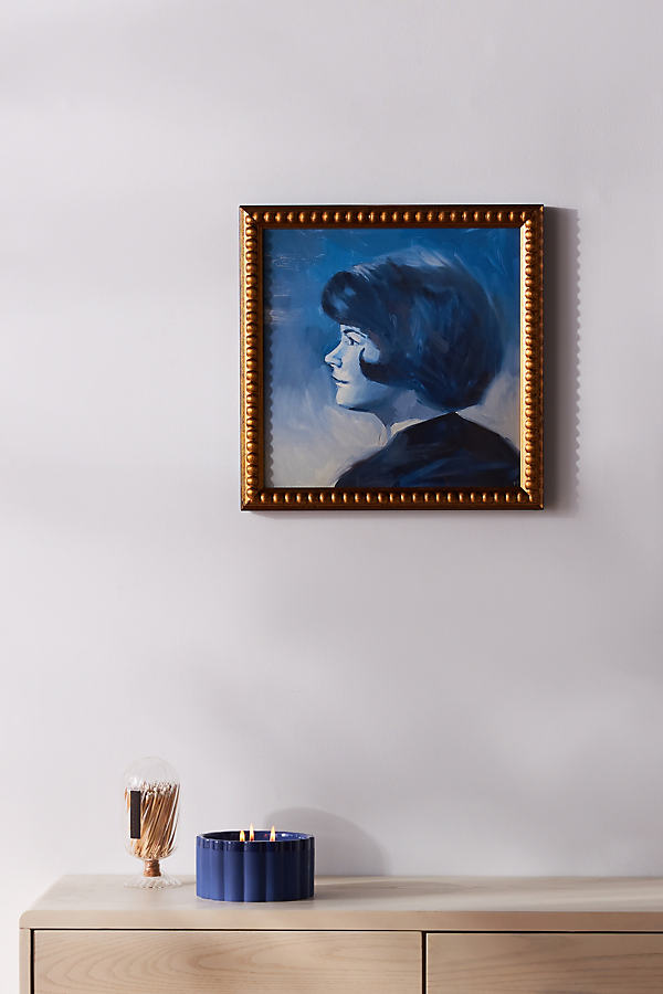 Artfully Walls Blue Woman Profile Wall Art