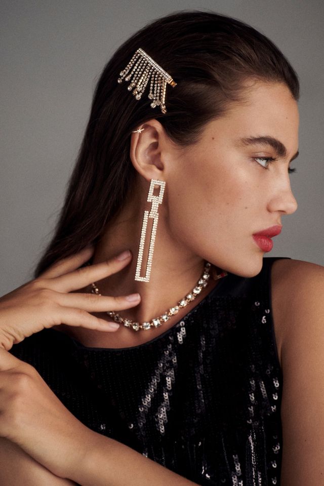 Disco Glitz Crystal Earrings