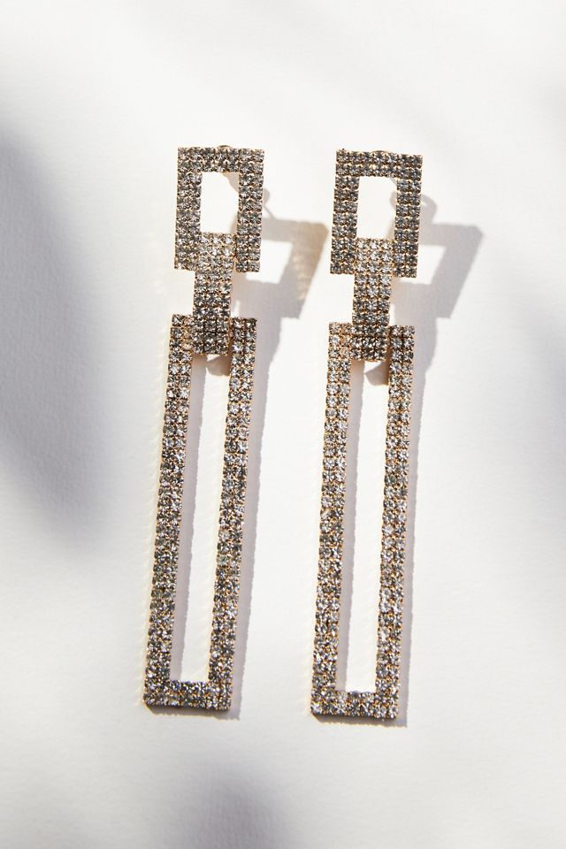 Disco Glitz Crystal Earrings #1