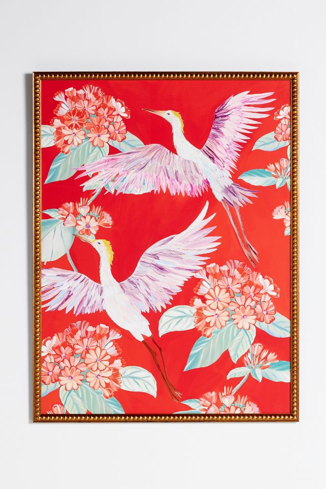 Flying Cranes Wall Art #1