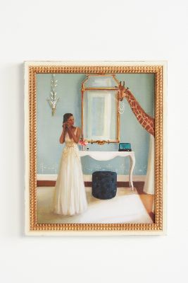 Janet Hill For Artfully Walls Lady In Waiting Wall Art In Blue