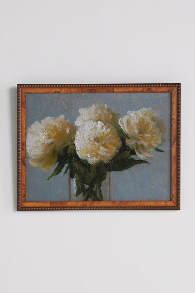 Bouquet of White Peonies Wall Art #1