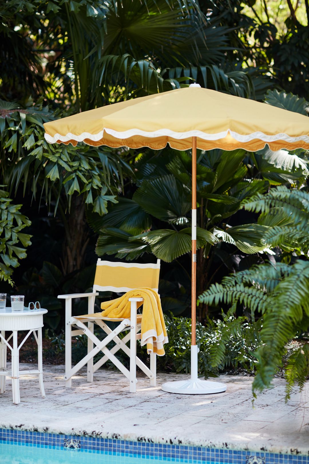 Business & Pleasure Co. The Amalfi Beach Umbrella - Rivie Mimosa, One Size