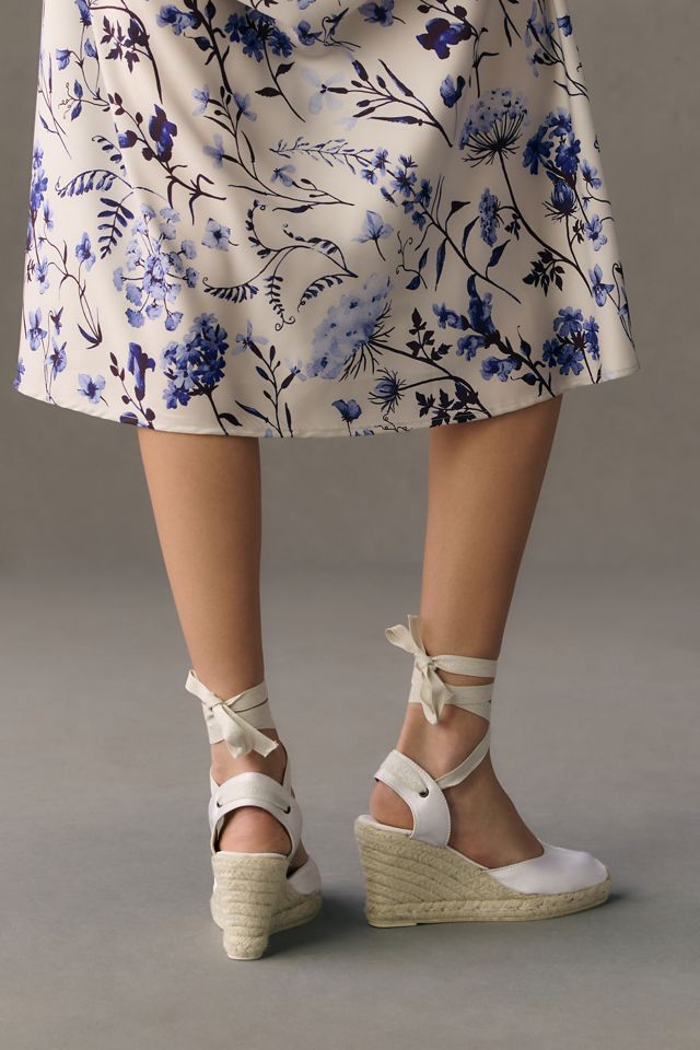 Penelope Chilvers Madeira Atelier Satin Espadrille Heels #2