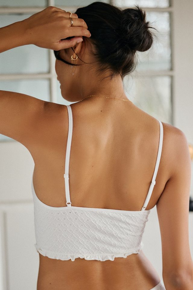 By Anthropologie Seamless Eyelet Tie-Front Bralette  Anthropologie Korea -  Women's Clothing, Accessories & Home
