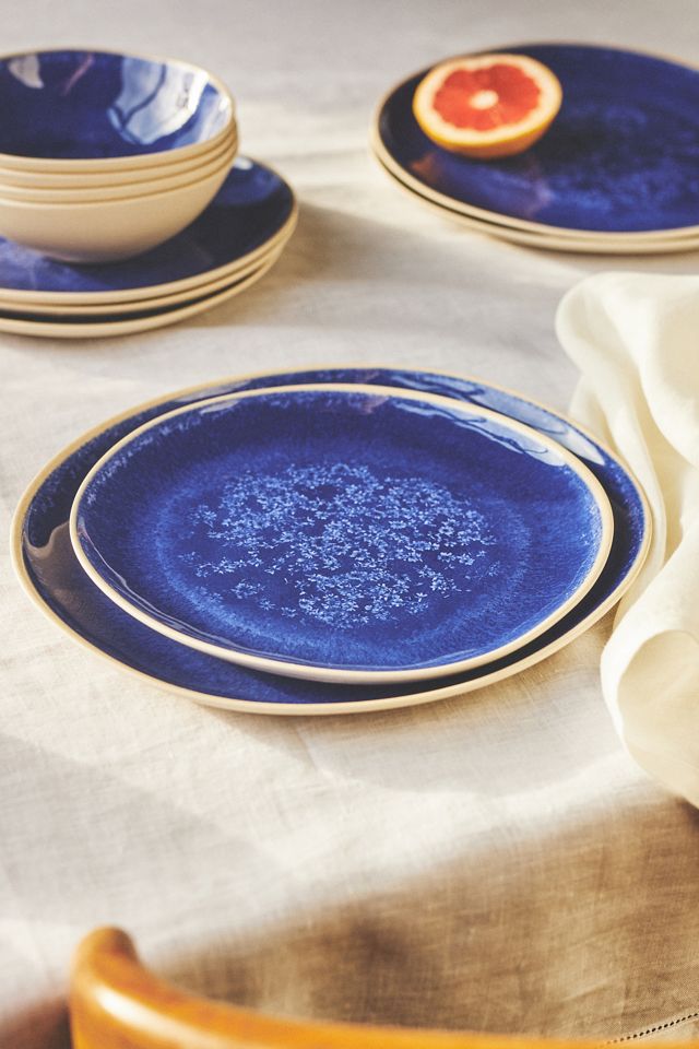 Dakota bamboo melamine dinner plates set of 4 anthropologie